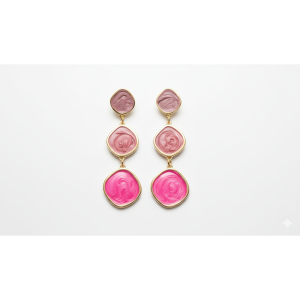 Rose Ombre Drop Earrings