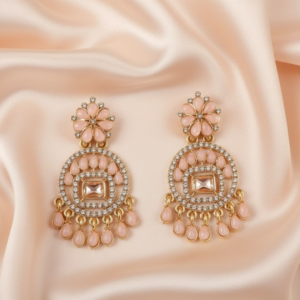Rosy Floral Chandbalis