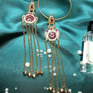 Ruby Tassel Earrings